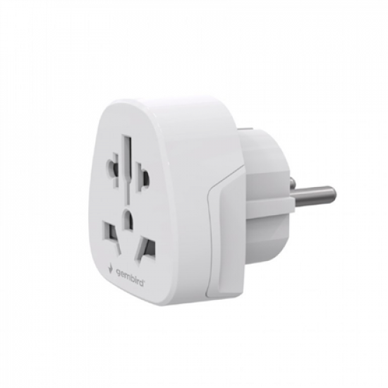 Gembird World to EU power adapter plug, 15 A | A-AC-EUMINTF | Travel adapter