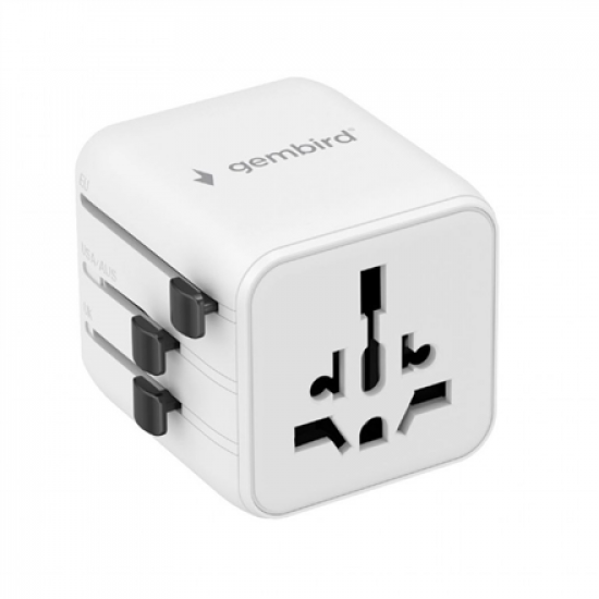 Gembird Universal travel power adapter | TPA-INT-01-W | Travel adapter