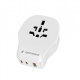 Gembird Universal travel power adapter, 20 W | TPA-1A2C20-02-W