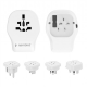Gembird Universal travel power adapter, 20 W | TPA-1A2C20-02-W