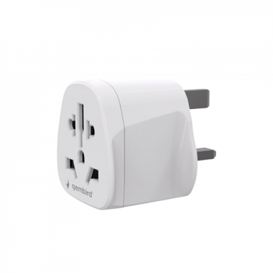 Gembird World to UK power adapter plug, 10 A | A-AC-UKMINTF