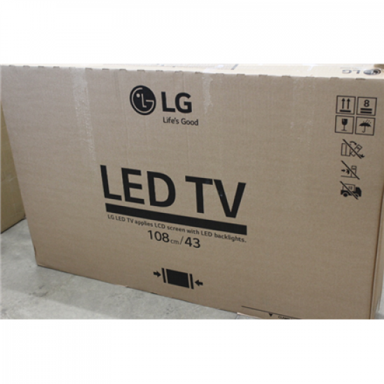 SALE OUT. LG 43UN640S0LD 43“ 3840x2160/300cd/m2/ HDMI RF | SALE OUT. LG USED, MISSING PLASTIC HOLDERS AND ORIGINAL REMOTE CONTROL
