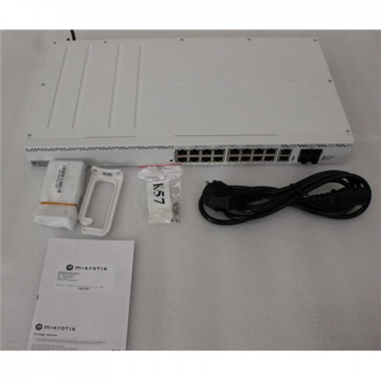 MikroTik Cloud Router Switch | CRS320-8P-8B-4S+RM with RouterOS v7, 2U rackmount Enclosure | No Wi-Fi | 1000 Mbit/s | Ethernet LAN (RJ-45) ports 17 | Mesh Support No | MU-MiMO No | No mobile broadband | 12 month(s) | UNPACKED, DARK SPOTS ON TOP