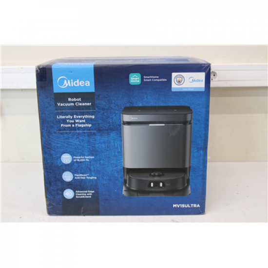 SALE OUT. Midea V15 Robot Vacuum Cleaner | Midea Robot Vacuum Cleaner | V15 | Wet&Dry | 5200 mAh | Dust capacity 3 L | 16200 Pa | Black | DEMO
