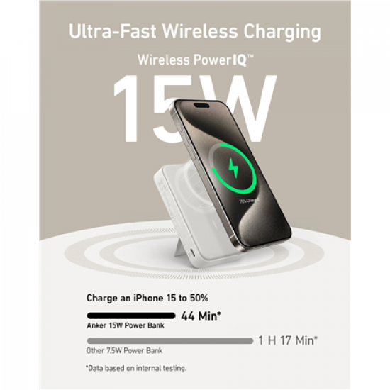 Anker MagGo Power Bank | A1654G21 | 10000 mAh | White