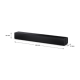 Sharp Compact 2.0 Soundbar | HT-SB121 | 120 W | Bluetooth | Black | Wireless connection