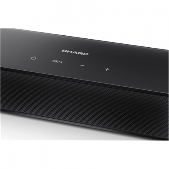 Sharp Compact 2.0 Soundbar | HT-SB121 | 120 W | Bluetooth | Black | Wireless connection