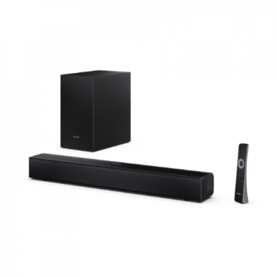 Sharp Compact 2.1 Soundbar with Wireless Subwoofer | HT-SBW121 | 240 W | Bluetooth | Black | Wireless connection
