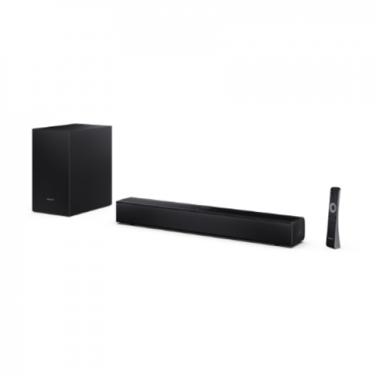 Sharp Compact 2.1 Soundbar with Wireless Subwoofer | HT-SBW121 | 240 W | Bluetooth | Black | Wireless connection