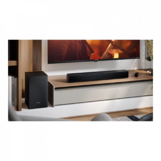 Sharp Compact 2.1 Soundbar with Wireless Subwoofer | HT-SBW121 | 240 W | Bluetooth | Black | Wireless connection