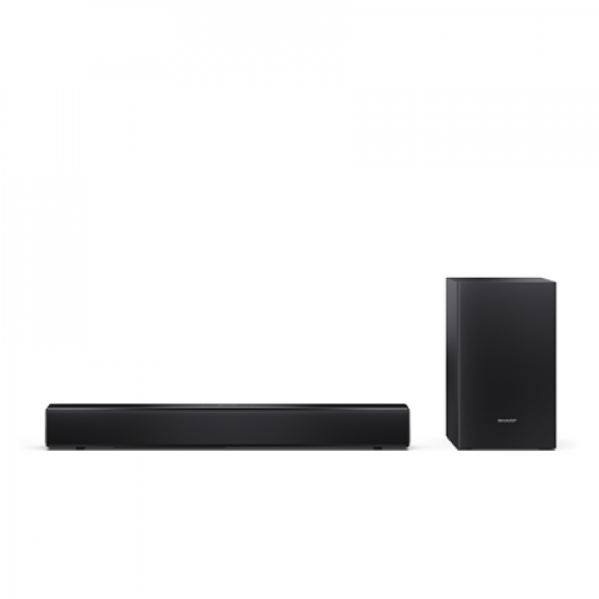 Sharp Compact 2.1 Soundbar with Wireless Subwoofer | HT-SBW121 | 240 W | Bluetooth | Black | Wireless connection