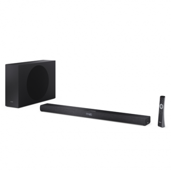 Sharp 2.1ch Ultra-slim Dolby Atmos/DTS Virtual: X Soundbar with Wireless Subwoofer | HT-SBW320 | 360 W | Bluetooth | Black | Wireless connection