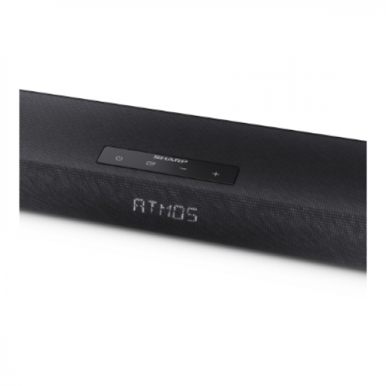Sharp 2.1ch Ultra-slim Dolby Atmos/DTS Virtual: X Soundbar with Wireless Subwoofer | HT-SBW320 | 360 W | Bluetooth | Black | Wireless connection