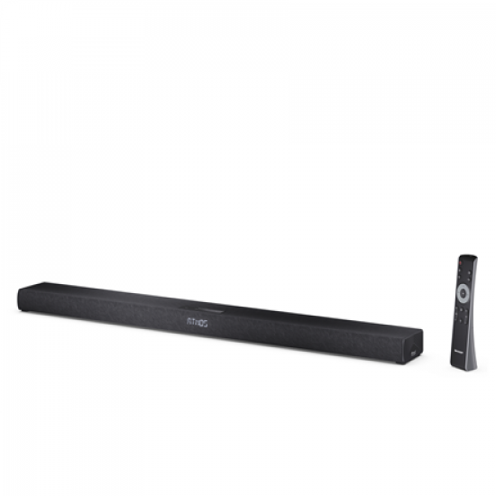 Sharp 2.1ch Ultra-slim Dolby Atmos/DTS Virtual: X Soundbar with Wireless Subwoofer | HT-SBW320 | 360 W | Bluetooth | Black | Wireless connection
