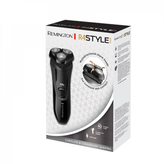 Remington Shaver | R3600 R4 Style Series | Operating time (max) 40 min | Black