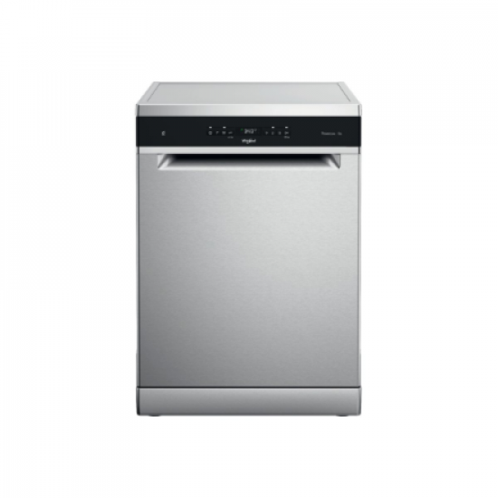 Whirlpool Dishwasher | WFO 3T133 P 6.5 X | Freestanding | Width 60 cm | Number of place settings 14 | Number of programs 10 | Energy efficiency class D | Display | Stainless steel