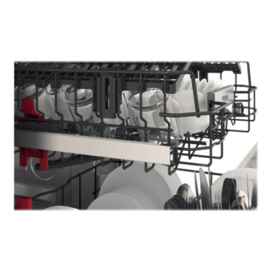 Whirlpool Dishwasher | WFO 3T133 P 6.5 X | Freestanding | Width 60 cm | Number of place settings 14 | Number of programs 10 | Energy efficiency class D | Display | Stainless steel