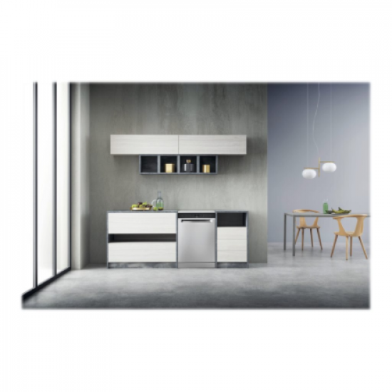 Whirlpool Dishwasher | WFO 3T133 P 6.5 X | Freestanding | Width 60 cm | Number of place settings 14 | Number of programs 10 | Energy efficiency class D | Display | Stainless steel