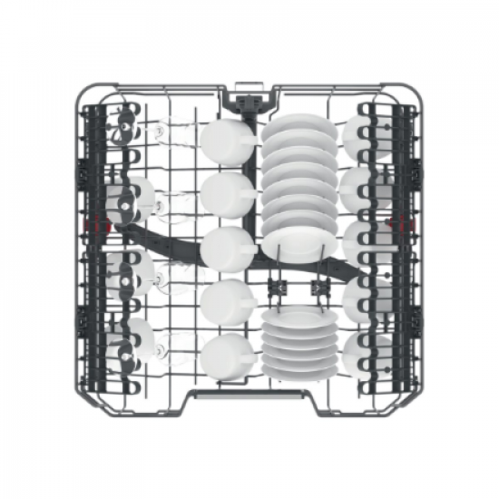 Whirlpool Dishwasher | WFO 3T133 P 6.5 X | Freestanding | Width 60 cm | Number of place settings 14 | Number of programs 10 | Energy efficiency class D | Display | Stainless steel