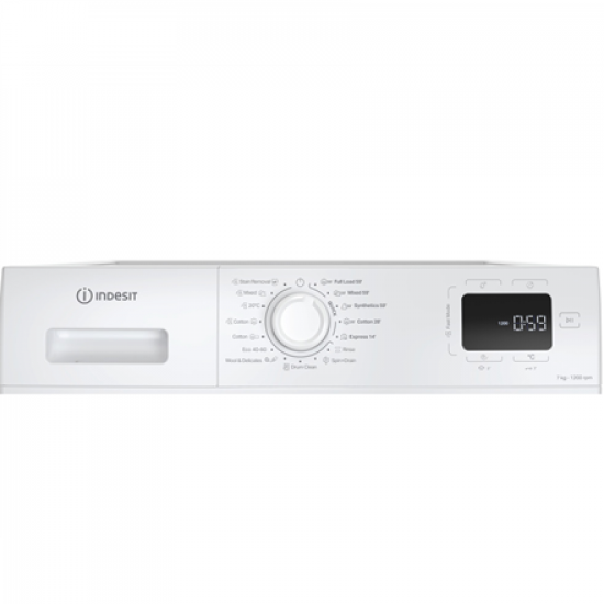 INDESIT Washing machine | IM 762 MY TIME EE | Energy efficiency class A | Front loading | Washing capacity 7 kg | 1200 RPM | Depth 50 cm | Width 60 cm | Display | Digit | Steam function | White