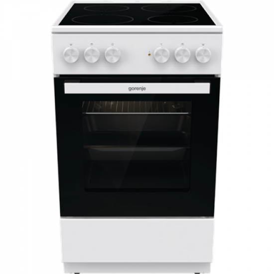 Gorenje Cooker | GEC5A21WG-B | Hob type Electric | Oven type Electric | White | Width 50 cm | Grilling | Depth 59.4 cm | 68 L