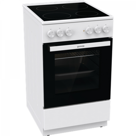 Gorenje Cooker | GEC5A21WG-B | Hob type Electric | Oven type Electric | White | Width 50 cm | Grilling | Depth 59.4 cm | 68 L