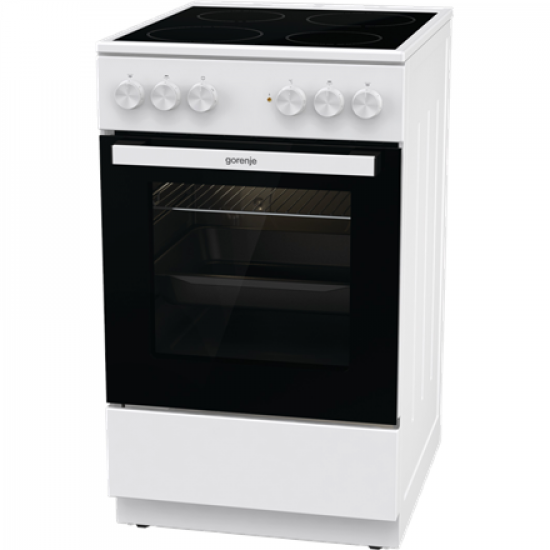 Gorenje Cooker | GEC5A21WG-B | Hob type Electric | Oven type Electric | White | Width 50 cm | Grilling | Depth 59.4 cm | 68 L