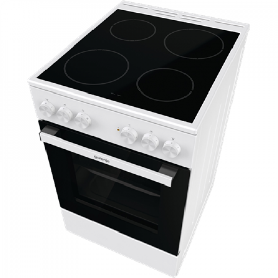 Gorenje Cooker | GEC5A21WG-B | Hob type Electric | Oven type Electric | White | Width 50 cm | Grilling | Depth 59.4 cm | 68 L