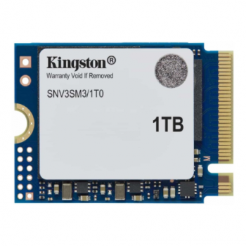 Kingston SSD | NV3 | 1000 GB | SSD form factor M.2 2230 | Solid-state drive interface PCIe 4.0 x4 NVMe | Read speed 6000 MB/s | Write speed 4000 MB/s