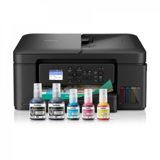 Brother | Wireless Printer with ADF | DCP-T780DW | Inkjet | Colour | 3-in-1 | A4 | Wi-Fi | Black