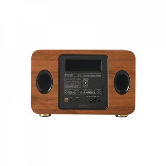Edifier Tabletop Speaker | D32 | 60 W | Bluetooth | Brown | Wireless connection