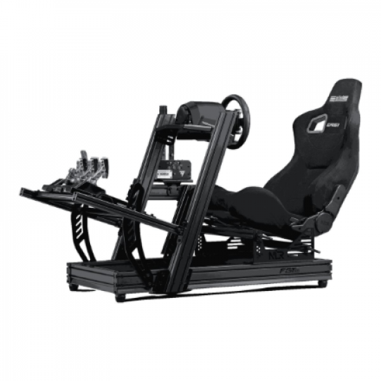 Next Level Racing ERS1 Elite Racing Seat, Leather and Mesh Edition | Black