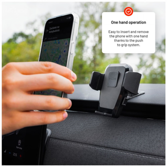 Fixed Iconiq Dash with adhesive foot for dashboard | FIXICQ-M-BK | Universal car holder | Black