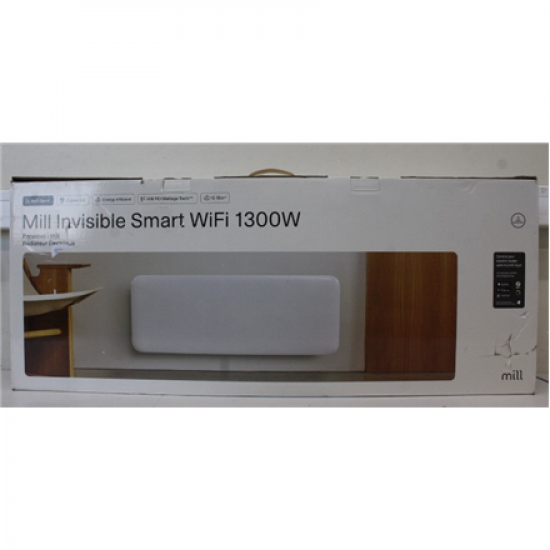 SALE OUT. Mill PA1300WIFI4 Panel Heater with WiFi Gen 4 1300 W Suitable for rooms 15-19 m² White IPX4 | SALE OUT. Mill Invisible Smart WiFi Heater | PA1300WIFI4 | Panel Heater | 1300 W | Suitable for rooms up to 15-19 m² | White | DAMAGED PACKAGING, BIG D