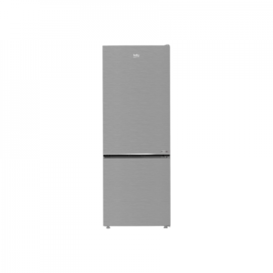 BEKO Refrigerator | B3RCNE564HXB | Energy efficiency class E | Free standing | Combi | Height 192 cm | No Frost system | Fridge net capacity 340 L | Freezer net capacity 150 L | Display | 39 dB | Stainless steel