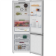 BEKO Refrigerator | B3RCNE564HXB | Energy efficiency class E | Free standing | Combi | Height 192 cm | No Frost system | Fridge net capacity 340 L | Freezer net capacity 150 L | Display | 39 dB | Stainless steel