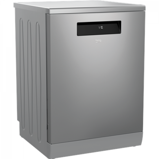 BEKO Dishwasher | DEN48530X | Freestanding | Width 60 cm | Number of place settings 15 | Number of programs 8 | Energy efficiency class D | Stainless steel