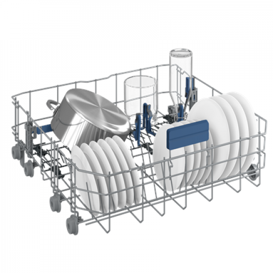 BEKO Dishwasher | DEN48530X | Freestanding | Width 60 cm | Number of place settings 15 | Number of programs 8 | Energy efficiency class D | Stainless steel