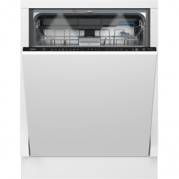 BEKO Dishwasher | BDIN38542P | Built-in | Width 60 cm | Number of place settings 15 | Number of programs 8 | Energy efficiency class C | Display | AquaStop function | White