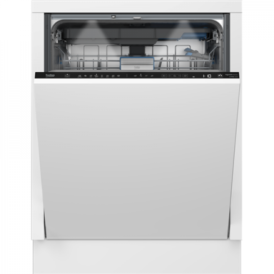 BEKO Dishwasher | BDIN38542P | Built-in | Width 60 cm | Number of place settings 15 | Number of programs 8 | Energy efficiency class C | Display | AquaStop function | White