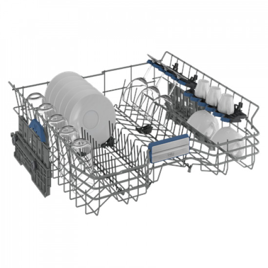 BEKO Dishwasher | BDIN38542P | Built-in | Width 60 cm | Number of place settings 15 | Number of programs 8 | Energy efficiency class C | Display | AquaStop function | White