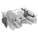 BEKO Dishwasher | BDIN38542P | Built-in | Width 60 cm | Number of place settings 15 | Number of programs 8 | Energy efficiency class C | Display | AquaStop function | White