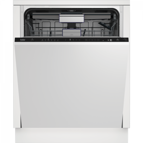 BEKO Dishwasher | BDIN36532 | Built-in | Width 60 cm | Number of place settings 15 | Number of programs 6 | Energy efficiency class D | Display | White