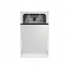 BEKO Dishwasher | BDIS38040Q | Built-in | Width 45 cm | Number of place settings 10 | Number of programs 8 | Energy efficiency class C | Display | White