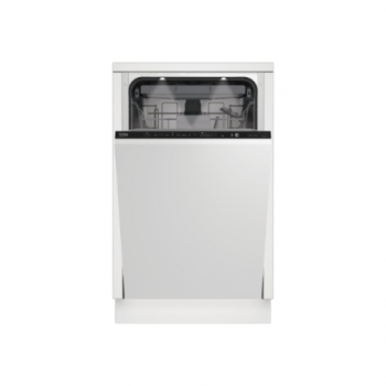 BEKO Dishwasher | BDIS38040Q | Built-in | Width 45 cm | Number of place settings 10 | Number of programs 8 | Energy efficiency class C | Display | White