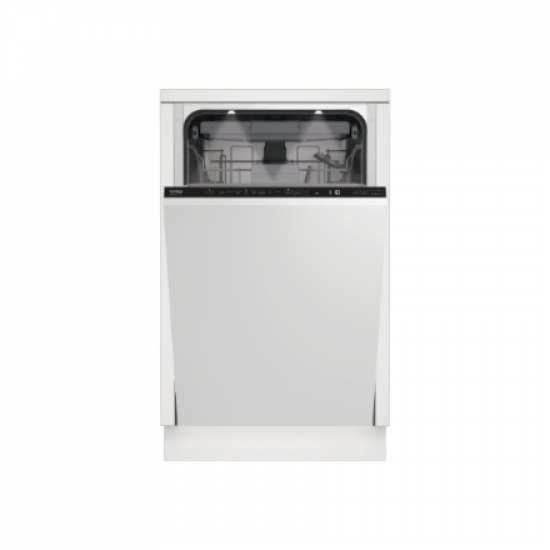 BEKO Dishwasher | BDIS38040Q | Built-in | Width 45 cm | Number of place settings 10 | Number of programs 8 | Energy efficiency class C | Display | White