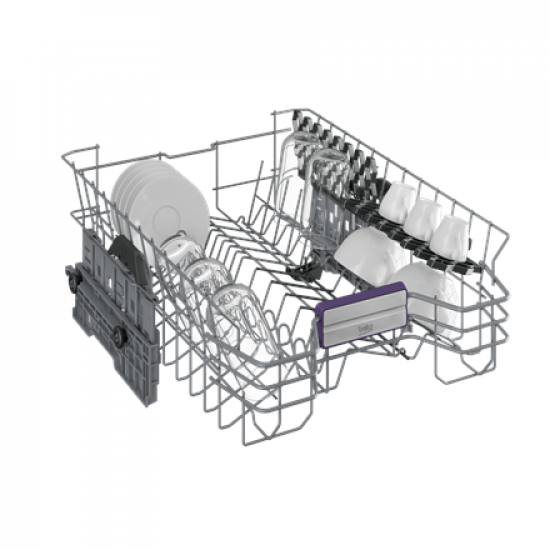BEKO Dishwasher | BDIS38040Q | Built-in | Width 45 cm | Number of place settings 10 | Number of programs 8 | Energy efficiency class C | Display | White