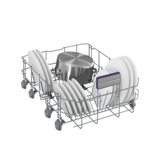 BEKO Dishwasher | BDIS38040Q | Built-in | Width 45 cm | Number of place settings 10 | Number of programs 8 | Energy efficiency class C | Display | White