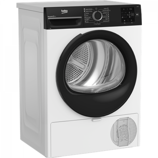 BEKO Dryer Machine | BM3T37249WBB | Energy efficiency class C | Front loading | 7 kg | Digital | Depth 54.5 cm | White