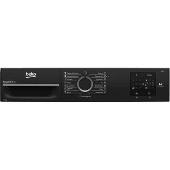 BEKO Dryer Machine | BM3T37249WBB | Energy efficiency class C | Front loading | 7 kg | Digital | Depth 54.5 cm | White